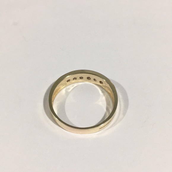 14k Yellow Gold Diamond ๐ Wedding ๐ฐ Band 0.25ct - Picture 7 of 7